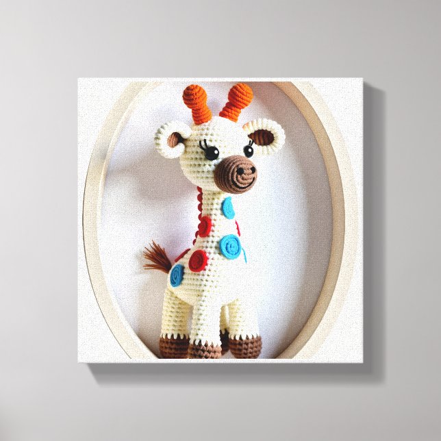 Wonder Wall Art Whimsical Giraffe Leinwanddruck (Vorderseite)