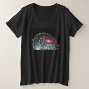 "Wonder Wheel at Night" Ladys" Plus-T - Shirt
