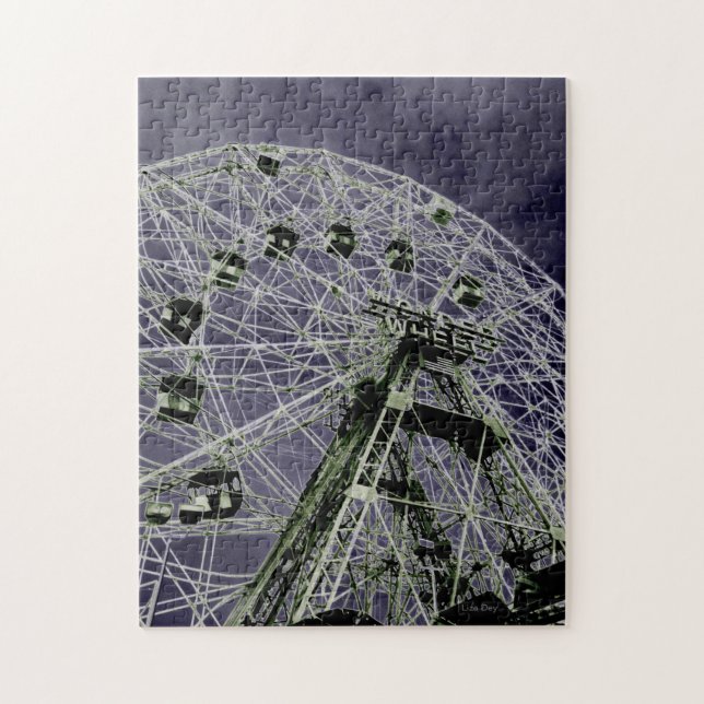 Wonder Wheel Psychedelic Jigsaw Puzzle (Vertikal)
