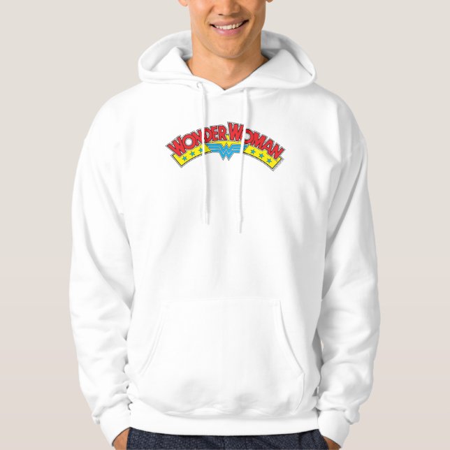 Wonder Woman 1987 Comic Book Logo Hoodie (Vorderseite)