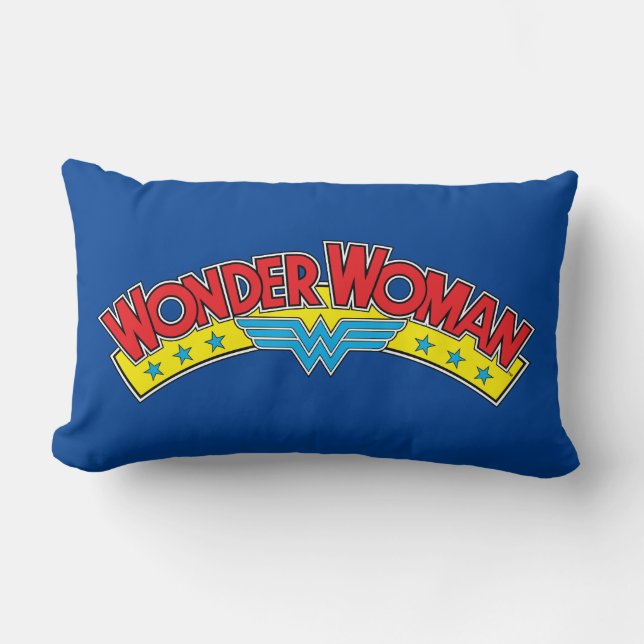 Wonder Woman 1987 Comic Book Logo Lendenkissen (Vorderseite)
