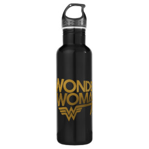 Wonder Woman 75-Jährige Gold-Logo Trinkflasche