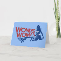 Wonder Woman 75-jähriges Red & Blue Logo