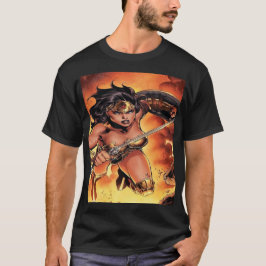 Wonder Woman – Amazon Warrior Flame T-Shirt