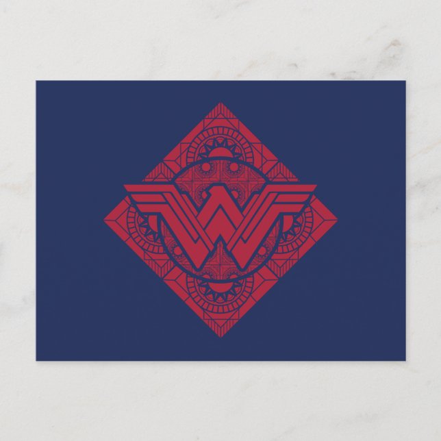 Wonder Woman Amazonian Symbol Postkarte (Vorderseite)