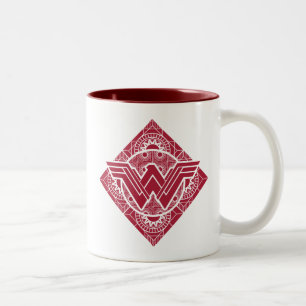 Wonder Woman Amazonian Symbol Zweifarbige Tasse