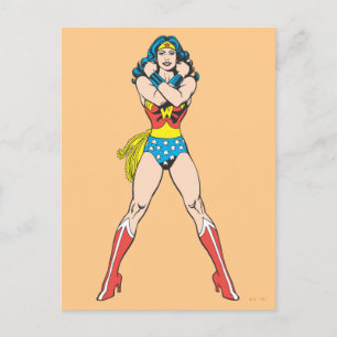 Wonder Woman Arms Crossed Postkarte