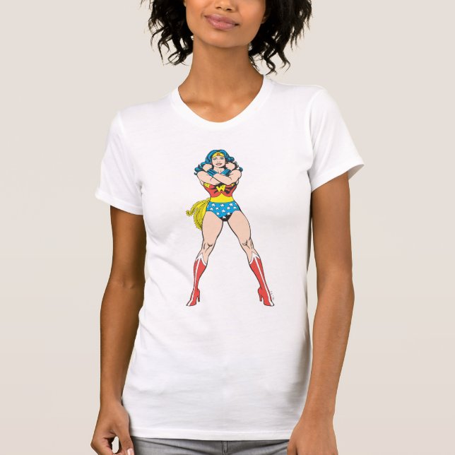 Wonder Woman Arms Crossed T-Shirt (Vorderseite)