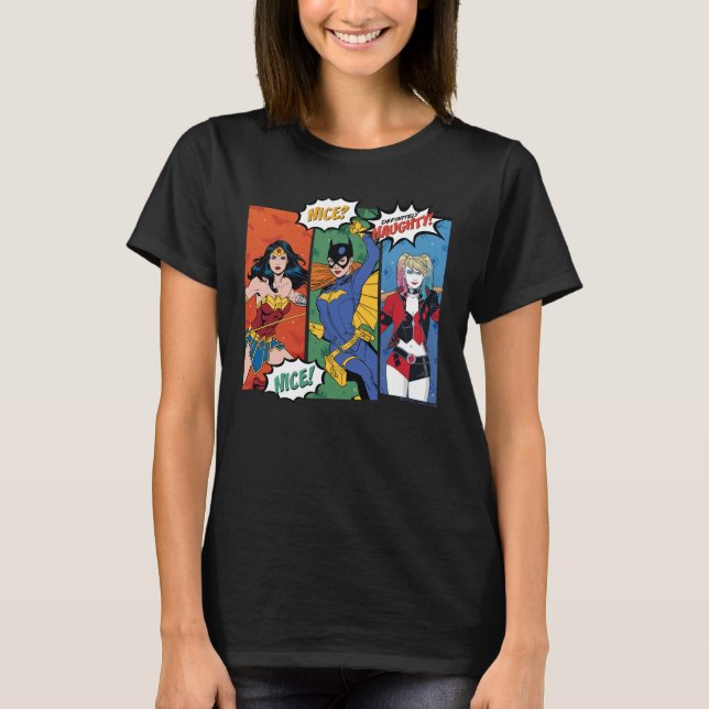 Wonder Woman, Batgirl & Harley Quinn Holiday T-Shirt (Vorderseite)