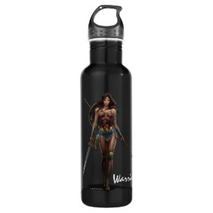 Wonder Woman Battle Ready Comic Art Trinkflasche