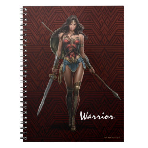 Wonder Woman Battle-Ready Comic Kunst Notizblock