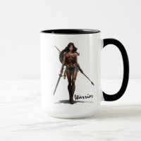 Wonder Woman Battle-Ready Comic Kunst