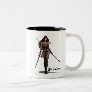 Wonder Woman Battle-Ready Comic Kunst Zweifarbige Tasse