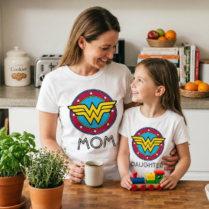Wonder Woman Benutzerdefiniertes Circle & Stars T-Shirt
