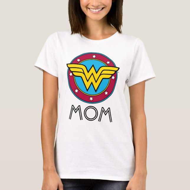 Wonder Woman | Benutzerdefiniertes Circle & Stars  T-Shirt (Vorderseite)