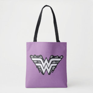 Wonder Woman Black Lace Logo