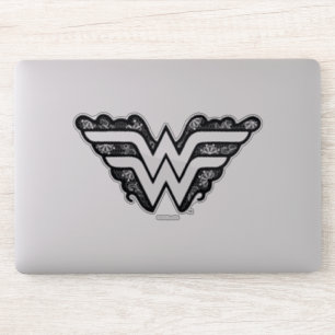 Wonder Woman Black Lace Logo Aufkleber