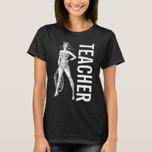 Wonder Woman Black & White Pose Lehrerin T-Shirt