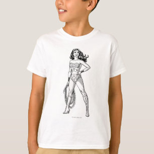 Wonder Woman Black & White Pose T-Shirt