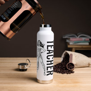 Wonder Woman Black & White Pose Trinkflasche