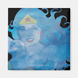 Wonder Woman Blaue Himmel Silhouette Magnet