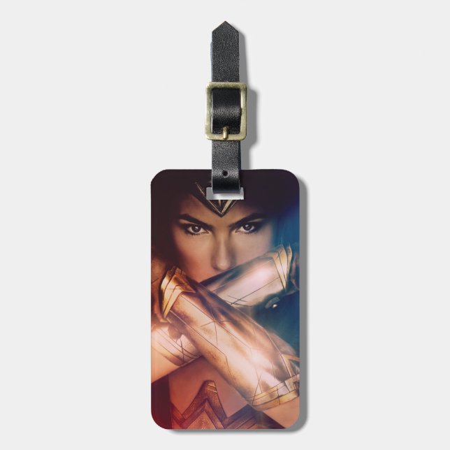 Wonder Woman Blockierung mit Armbändern Gepäckanhänger (Vorderseite vertikal)