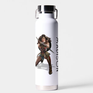 Wonder Woman Blocking   Name hinzufügen Trinkflasche
