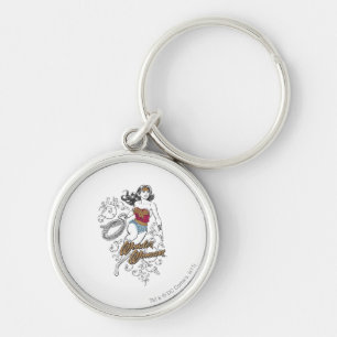 Wonder Woman Blühe Schlüsselanhänger