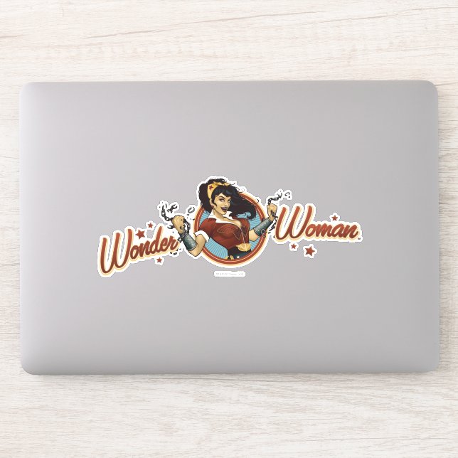 Wonder Woman Bombshell Name Graphic Aufkleber (Computer)