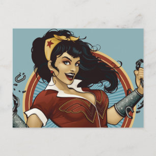 Wonder Woman Bombshell Name Graphic Postkarte