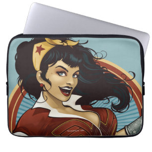 Wonder Woman Bombshell Namensgrafik Laptopschutzhülle