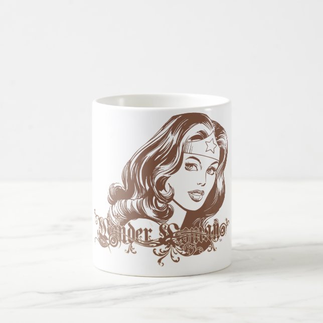 Wonder Woman Brown Kaffeetasse (Mittel)