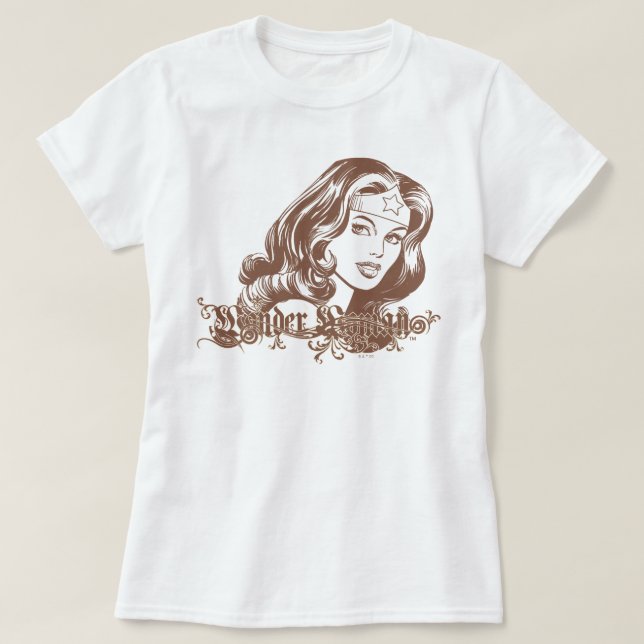 Wonder Woman Brown T-Shirt (Design vorne)