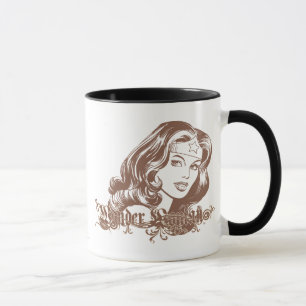 Wonder Woman Brown Tasse