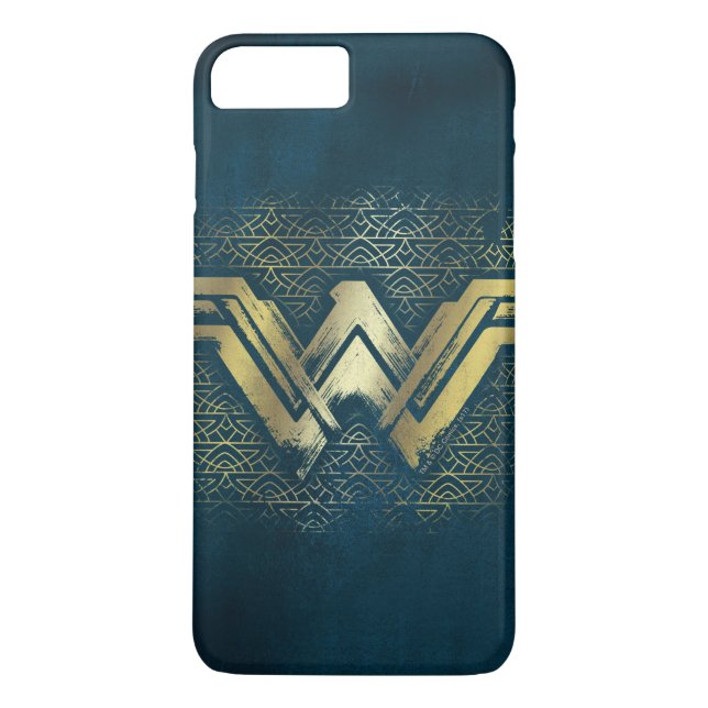 Wonder Woman Brushed Gold Symbol Case-Mate iPhone Hülle (Rückseite)