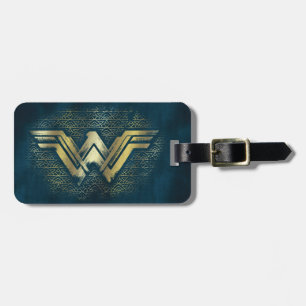 Wonder Woman Brushed Gold Symbol Gepäckanhänger