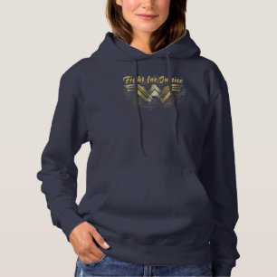 Wonder Woman Brushed Gold Symbol Hoodie