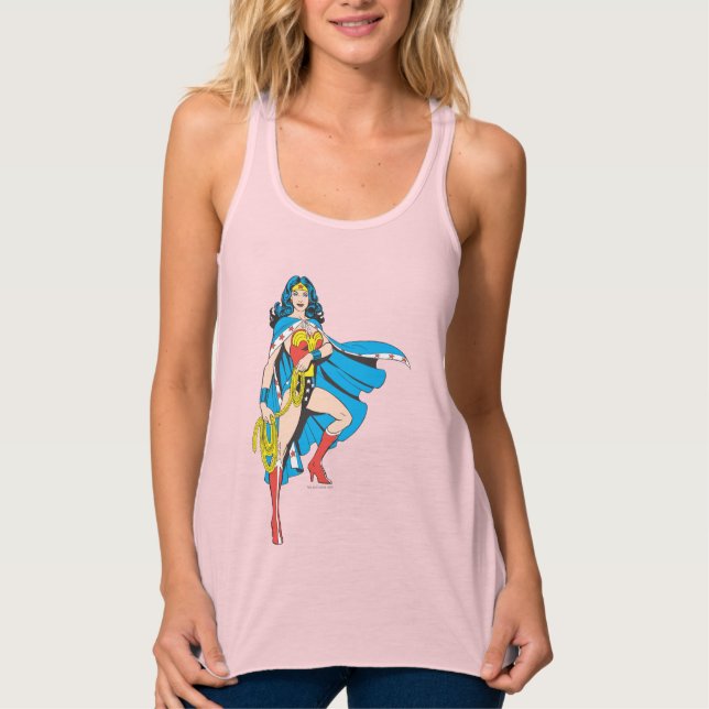 Wonder Woman Cape Tank Top (Vorderseite)