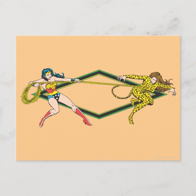 Wonder Woman / Cheetah Postkarte (Vorderseite)