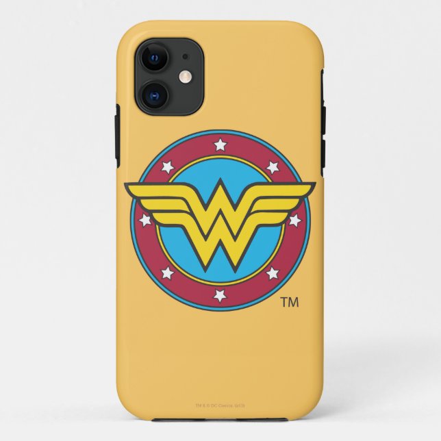 Wonder Woman | Circle & Stars Logo Case-Mate iPhone Hülle (Rückseite)