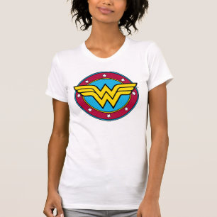 Wonder Woman   Circle & Stars Logo T-Shirt