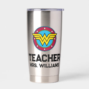 Wonder Woman   Circle & Stars Logo Thermobecher