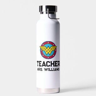 Wonder Woman Circle & Stars Logo Trinkflasche