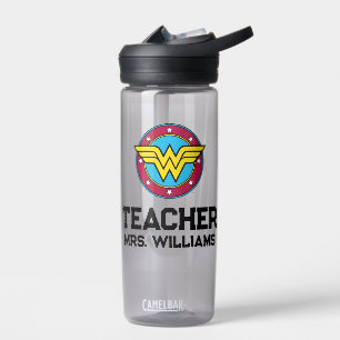 Wonder Woman   Circle & Stars Logo Trinkflasche