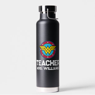 Wonder Woman   Circle & Stars Logo Trinkflasche