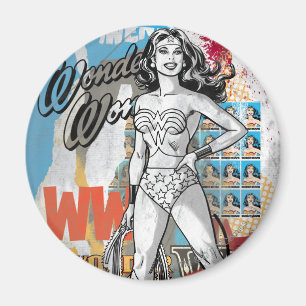 Wonder Woman Collage 2 Magnet