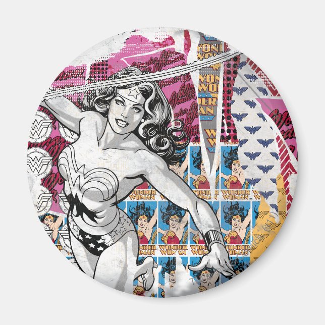 Wonder Woman Collage 5 Magnet (Vorne)