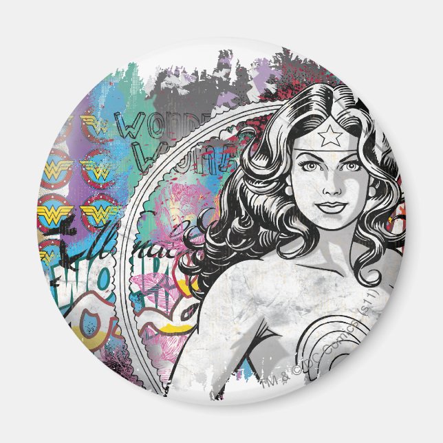 Wonder Woman Collage 6 Magnet (Vorne)
