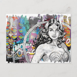 Wonder Woman Collage 6 Postkarte