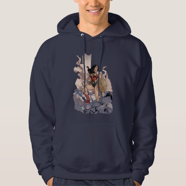 Wonder Woman Comic Cover #13 Graphic Hoodie (Vorderseite)